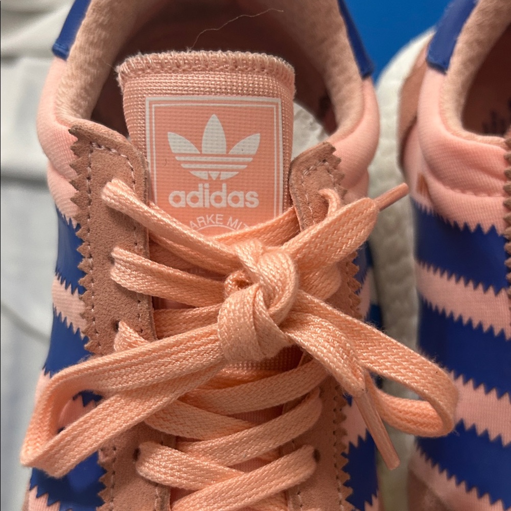 Adidas INIKI Women's Pink and Blue Sneakers size 7 - Picture 6 of 7